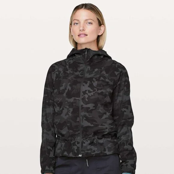 Lululemon Pack It Up Jacket Incognito Camo Multi Grey EUC - Picture 1 of 12